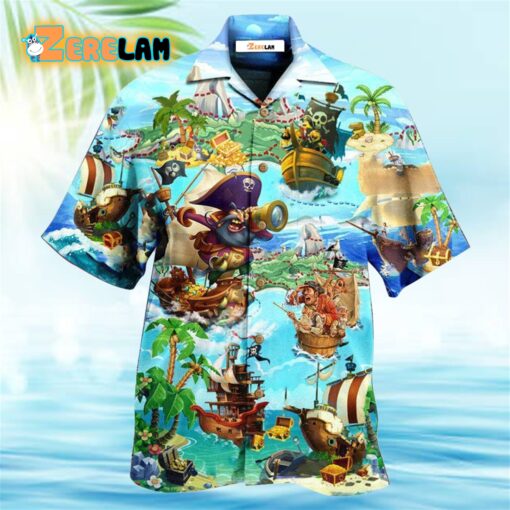 Pirate It Is Time Of Treasure Hunting Hawaiian Shirt