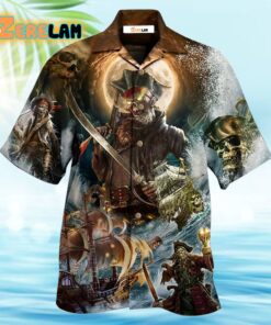 Pirate Skull Pirates Love Ocean Hawaiian Shirt