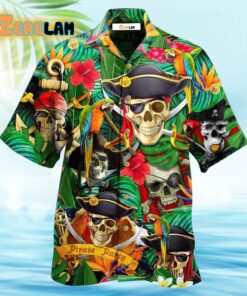 Pirate Skull Pirates Make Legends Hawaiian Shirt