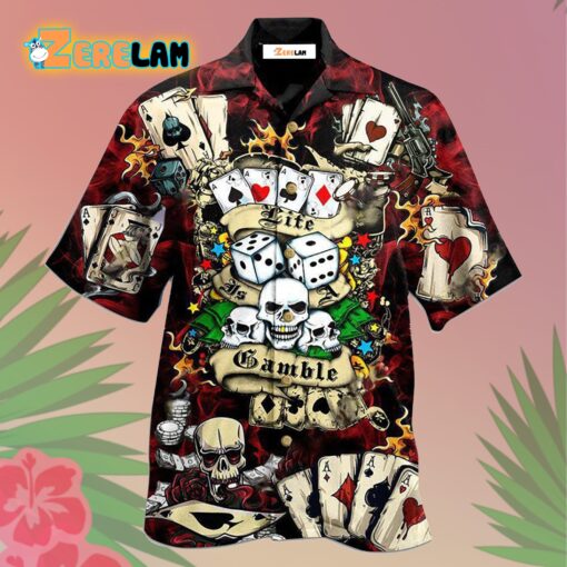Poker Gambling Poker Take The Risk Or Lose The Chance Hawaiian Shirt