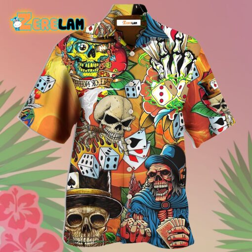Poker Skull Life Style Hawaiian Shirt