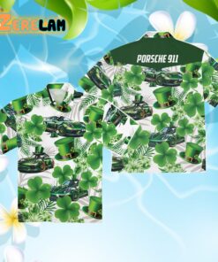 Porsche 911 St Patrick’s Day Hawaiian Shirt