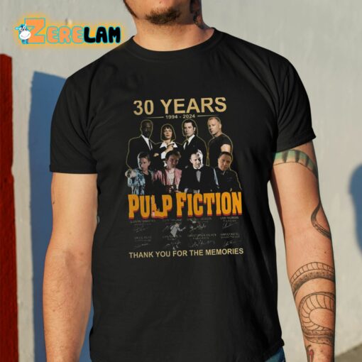 Pulp Fiction 30 Years Of The Memories Shirt