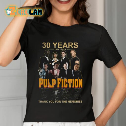 Pulp Fiction 30 Years Of The Memories Shirt