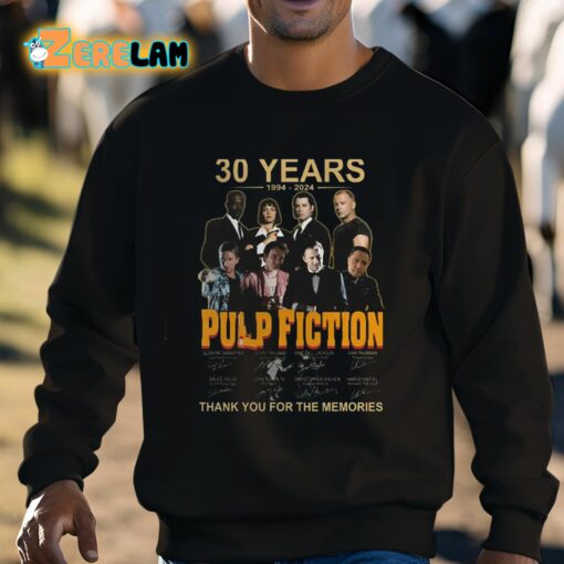 Pulp Fiction 30 Years Of The Memories Shirt