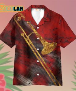 Jazz Trombone Art Hawaiian Shirt