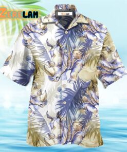 Rhino Art Tropical Leaf Style Hawaiian Shirt