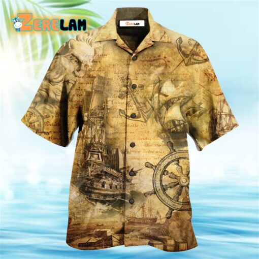 Sailing Ship Into The Sea To Find Your Soul Hawaiian Shirt