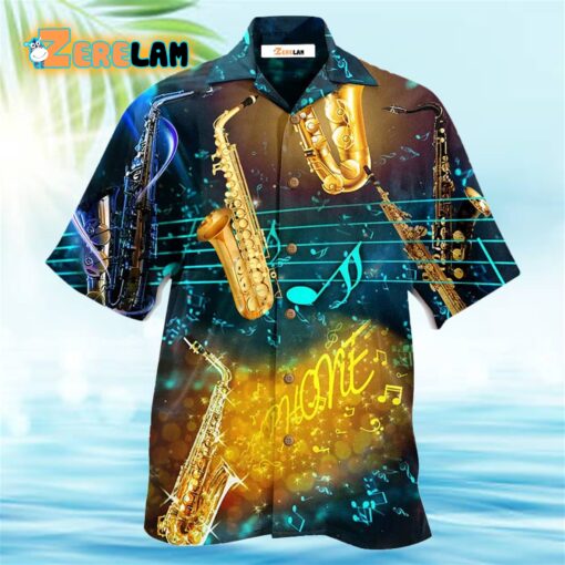 Saxophone Music All Night Hawaiian Shirt