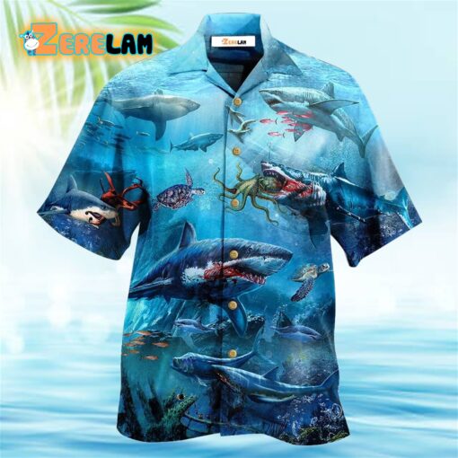 Shark Assassin Style Hawaiian Shirt