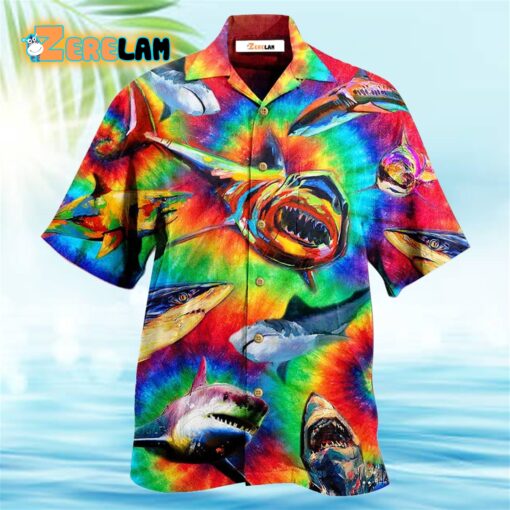 Shark Rainbow Style Hawaiian Shirt