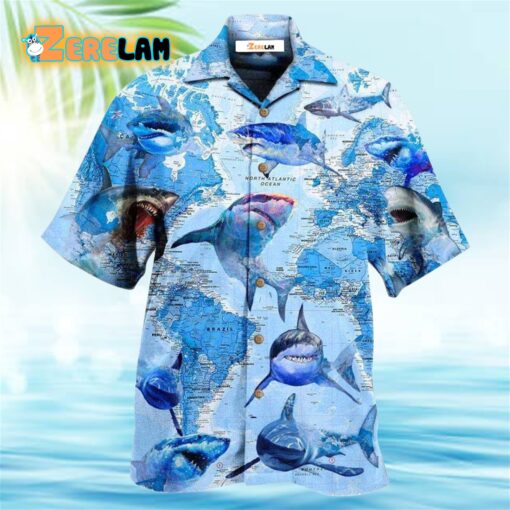 Shark The Great White Sharks World Hawaiian Shirt