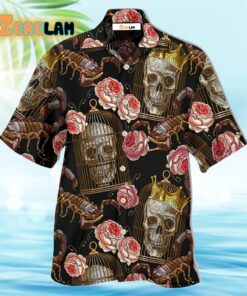 Skull And Scorpion Hawaiian Shirt