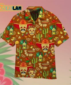 Skull Cactus Cinco De Mayo Symbol Of Mexico Hawaiian Shirt