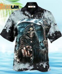 Skull Dark Death Scythe Hawaiian Shirt
