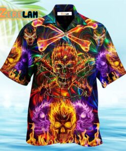Skull Fire Angry Hawaiian Shirt