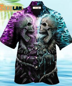 Skull Flaming Skull Style Hawaiian Shirt