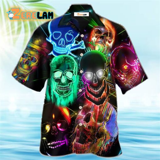 Skull Glowing Hawaiian Shirt