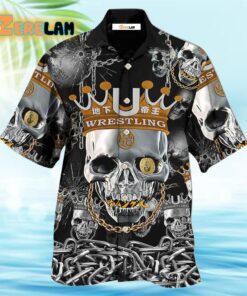 Skull Wrestling Chain Oh My Skull Hawaiian Shirt