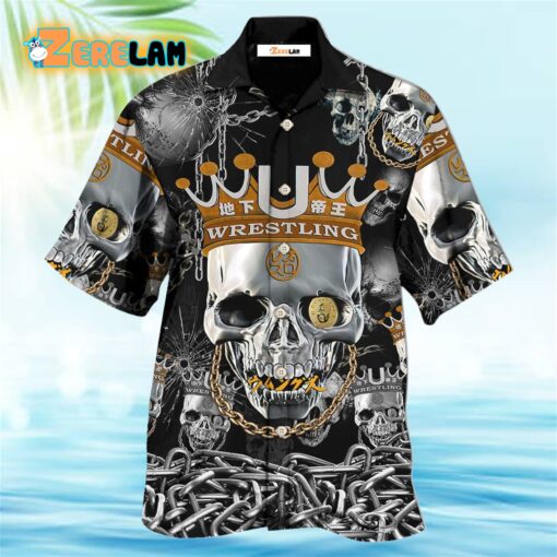 Skull Wrestling Chain Oh My Skull Hawaiian Shirt