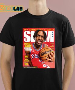 Slam 248 Tyrese Maxey Catch Me If You Can Shirt 1 1