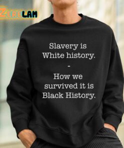 Slavery Is White History How We Survived It Is Black History Shirt 3 1