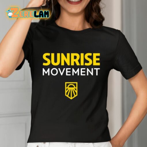 Sunrise Movement Good Job Livable Future Green New Deal Shirt