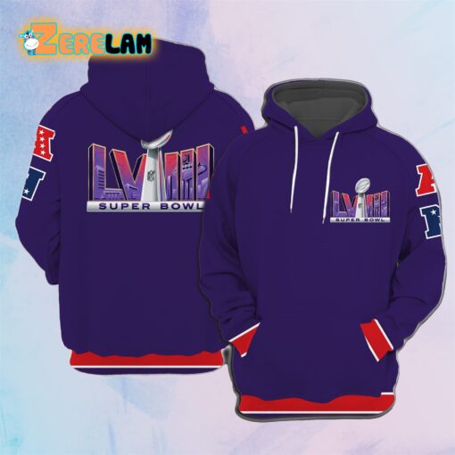 Super Bowl LVIII Las Vegas 2024 Hoodie