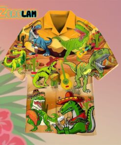Tacosaurus Cinco De Mayo Guitar Hawaiian Shirt