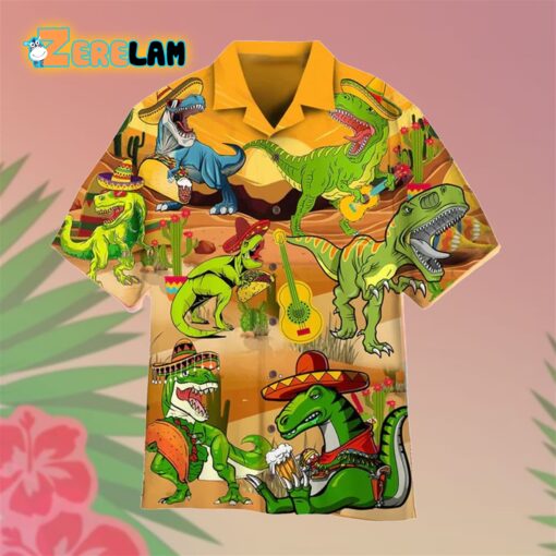 Tacosaurus Cinco De Mayo Guitar Hawaiian Shirt