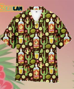 Tequila Drink Mexican Cinco De Mayo Green Hawaiian Shirt