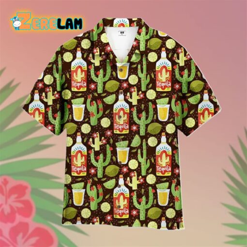 Tequila Drink Mexican Cinco De Mayo Green Hawaiian Shirt