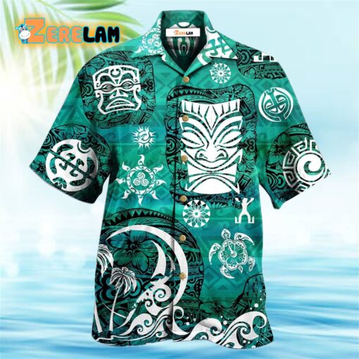 Tiki Love Turtle Hawaiian Shirt
