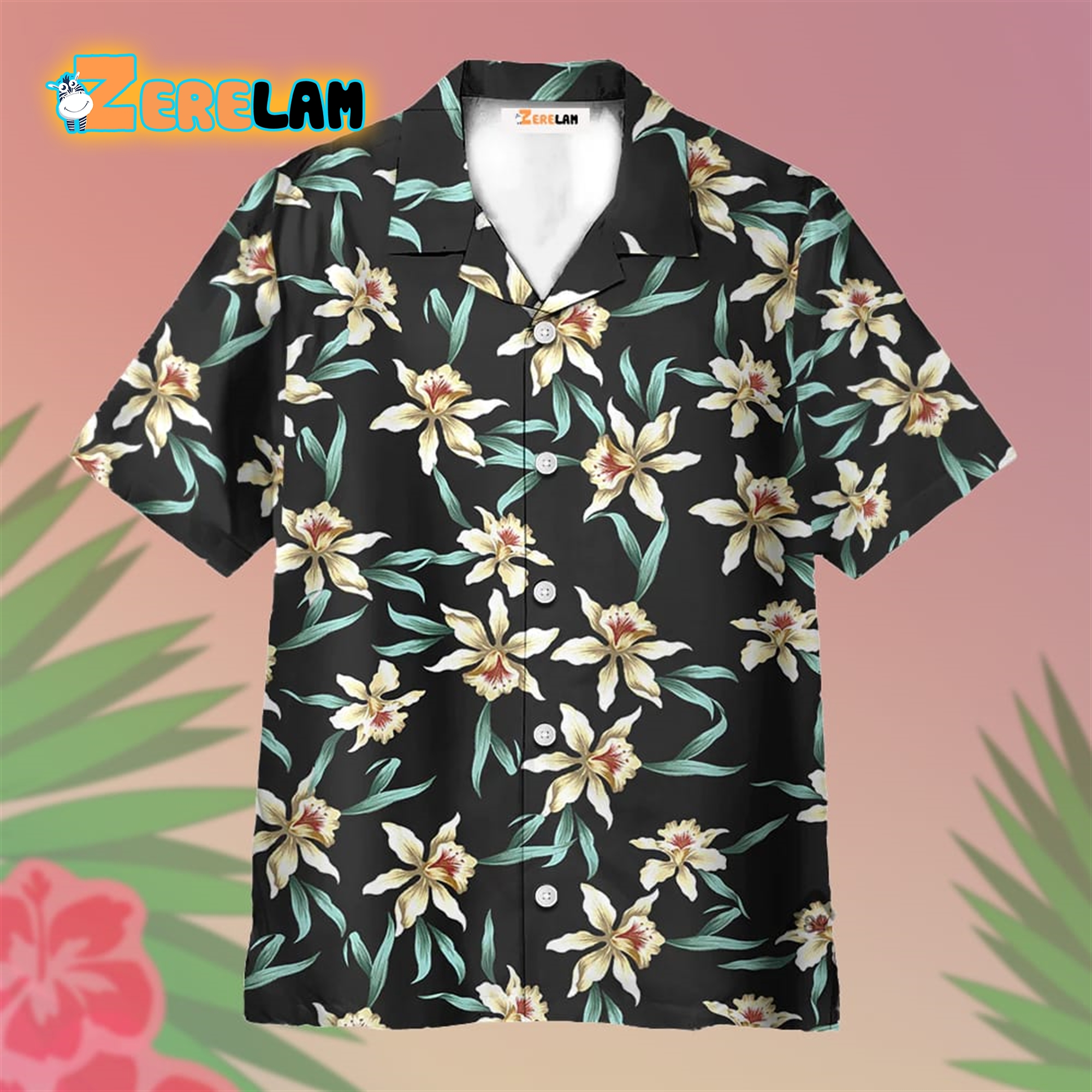 Tom Selleck Magnum Pi Star Orchid Hawaiian Shirt - Zerelam
