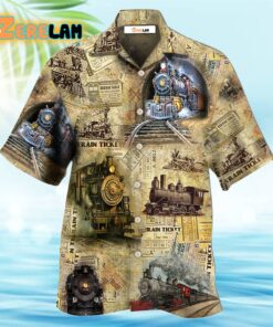 Train Amazing Locomotive Hawaiian Shirt