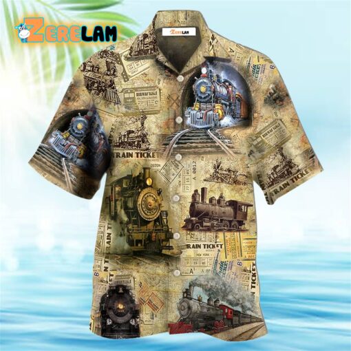 Train Amazing Locomotive Hawaiian Shirt