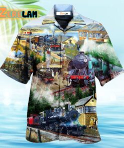 Train Life Is The Train Not The Station Hawaiian Shirt