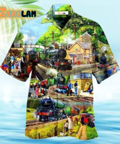 Train Track Full Of Possibilities And Happiness Hawaiian Shirt