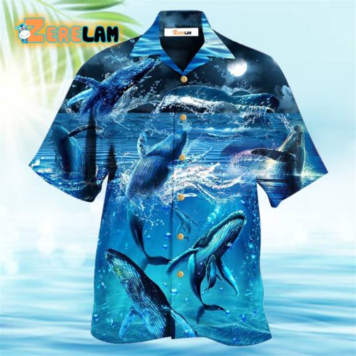 Whale Love Ocean Hawaiian Shirt