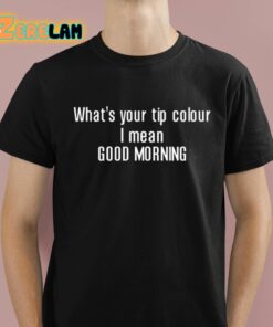 Whats Your Tip Colour I Mean Good Morning Shirt 1 1