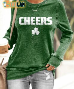 Women’s Cheers St Patrick’s Day Sweatshirt