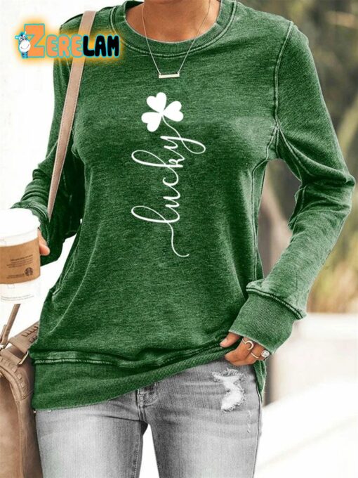 Women’s St. Patrick’s Day Lucky Sweatshirt
