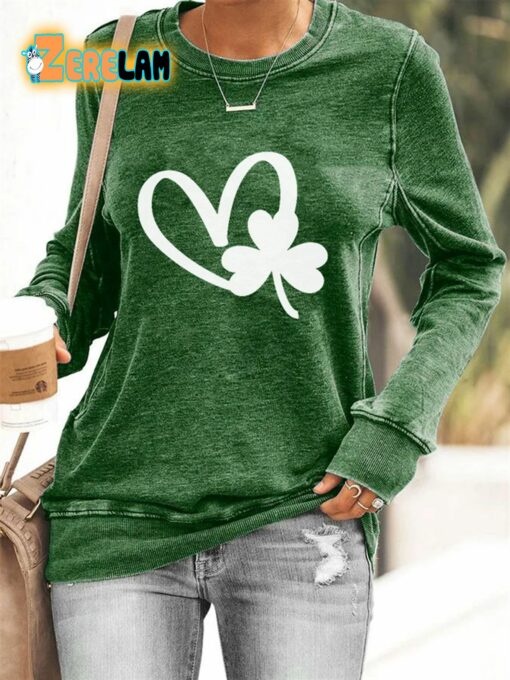 Women’s St. Patrick’s Lucky Heart Sweatshirt