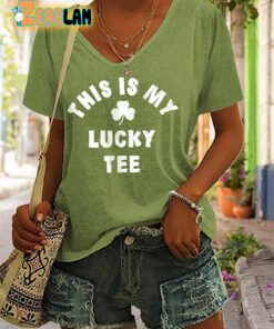 Women’s This Is My Lucky Tee Shamrock Shirt