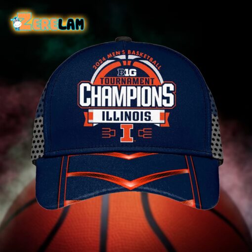 2024 Men’s Basketball Big 10 Tournament Champions Illinois Hat