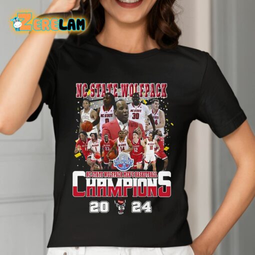 2024 Wolfpack Mens Basketball Champions Shirt