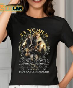 23 Years The Lord Of The Rings Rings Of Power 2001 2024 Thank You For The Memories Shirt 7 1
