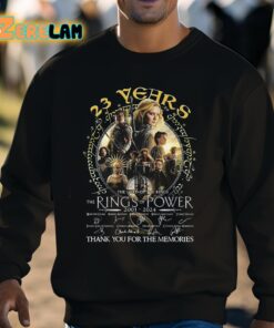 23 Years The Lord Of The Rings Rings Of Power 2001 2024 Thank You For The Memories Shirt 8 1