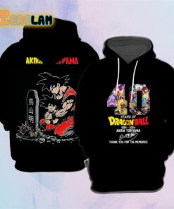 40 Years Of Dragon Ball 1984-2024 Akira Toriyama Signature Hoodie