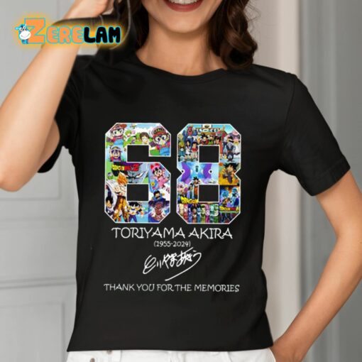 68 Toriyama Akira 1955-2024 Thank You For The Memories Shirt